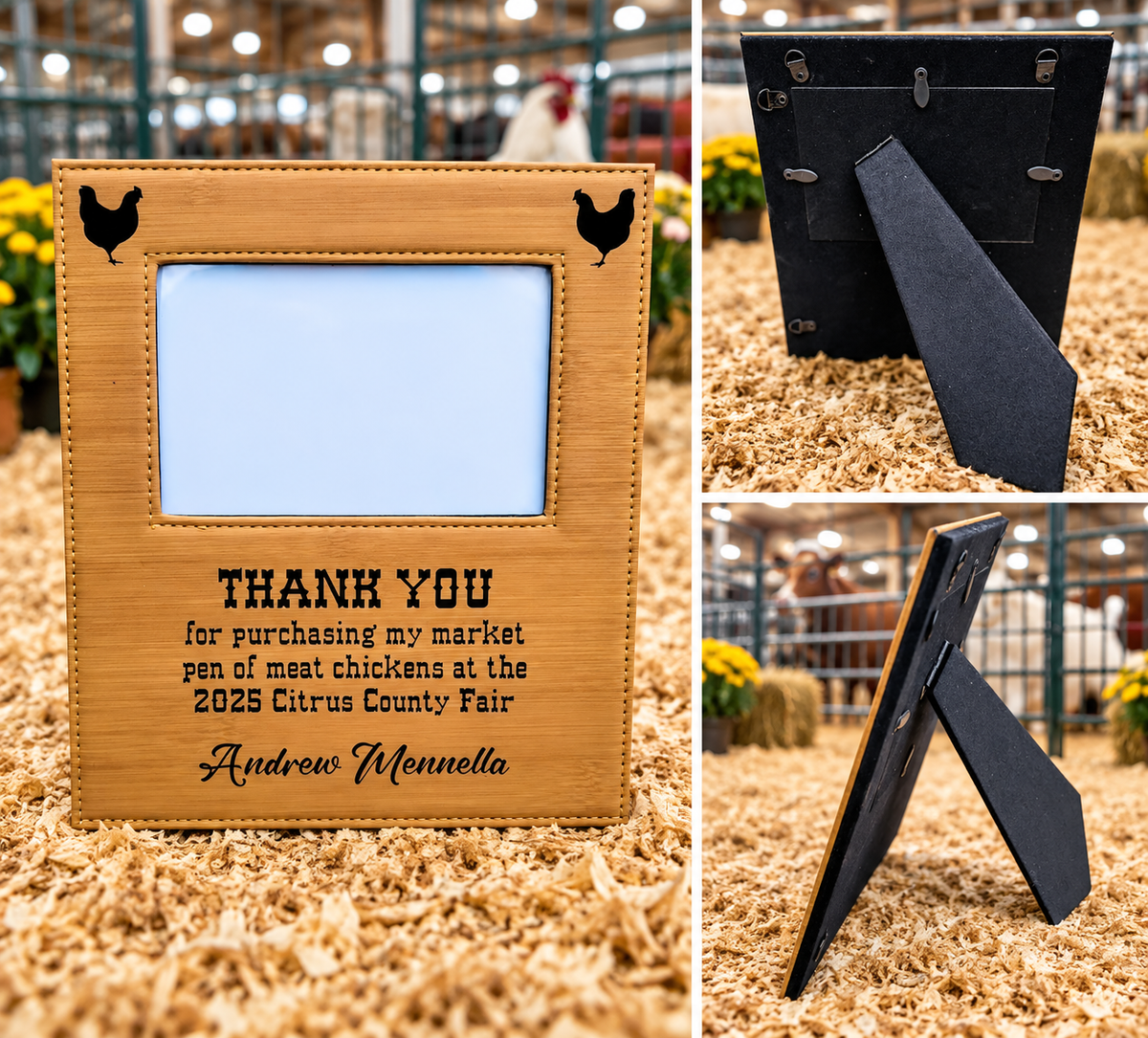 Livestock thank-you photo frame product views