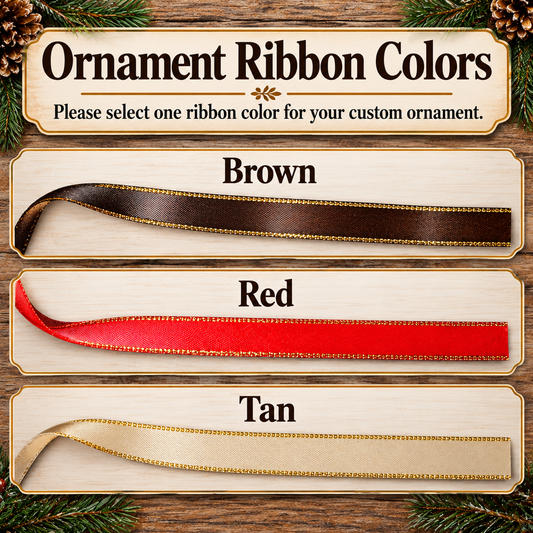 Personalized Family Name Christmas Ornament – Antler Wood Slice