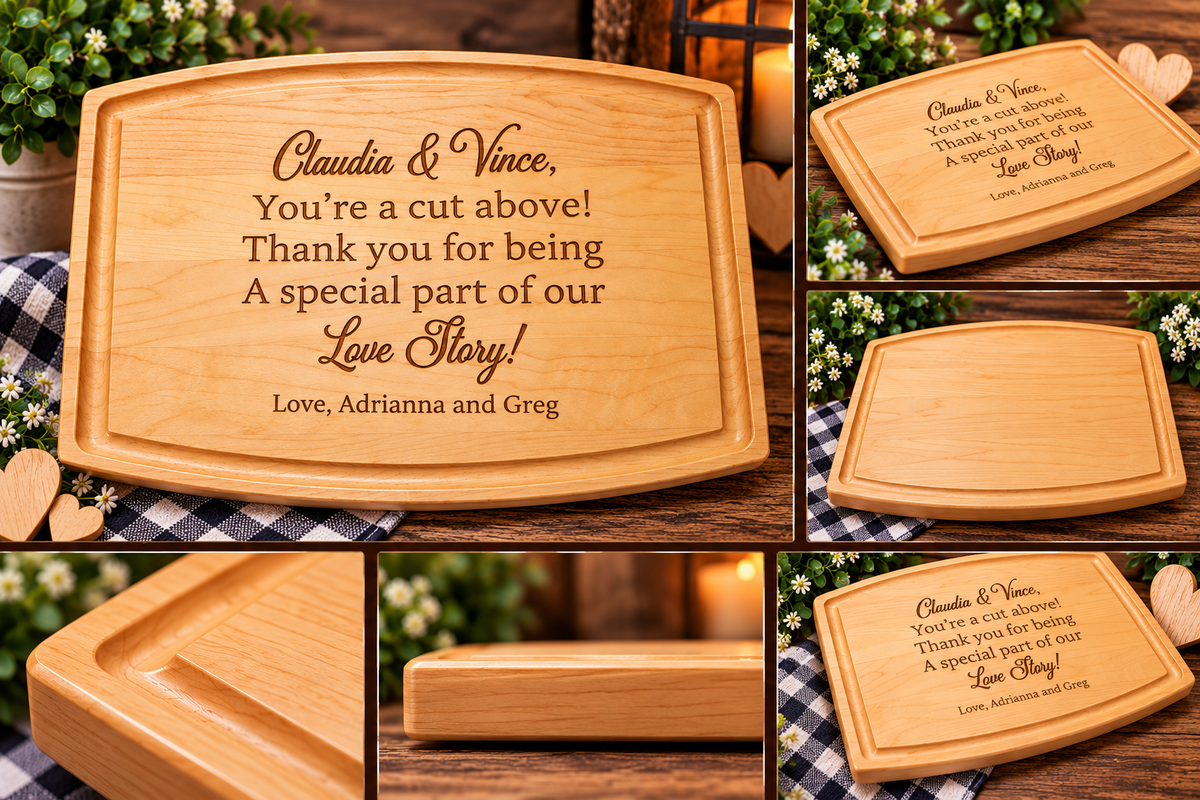 Personalized Wedding Thank You Cutting Board – A Cut Above