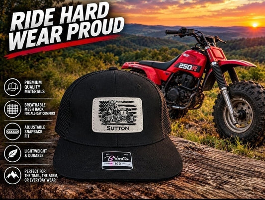 Personalized ATC Three Wheeler American Flag Hat