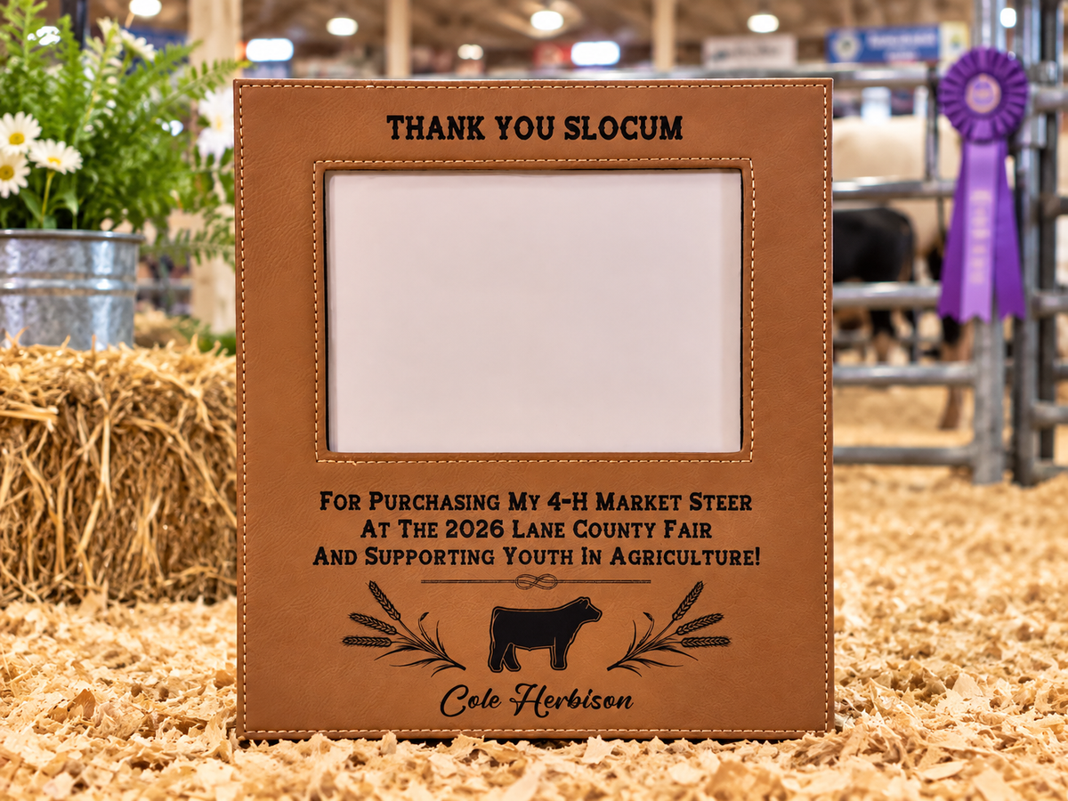 Personalized Livestock Buyer Thank-You Photo Frame