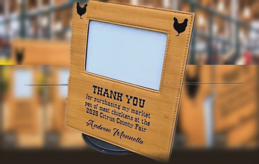 Personalized Livestock Buyer Thank-You Photo Frame